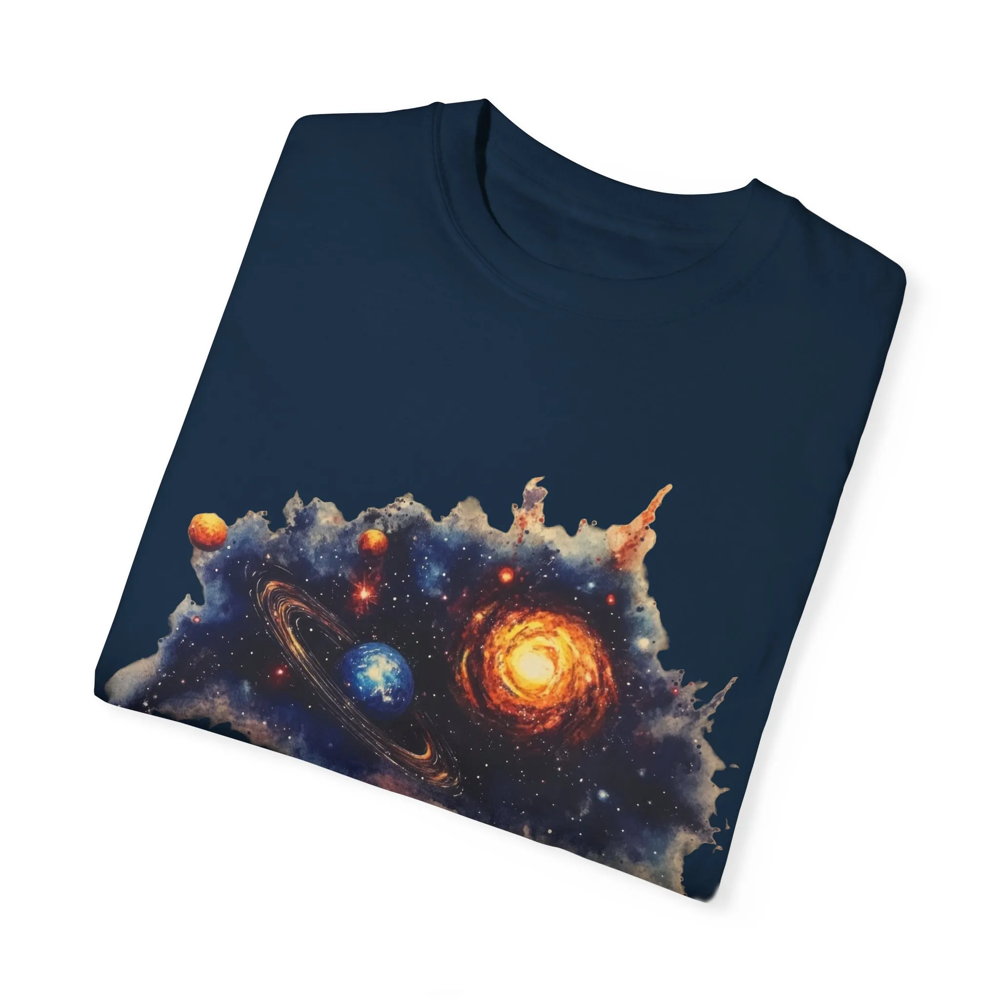 Cosmic Adventure Unisex Garment-Dyed T-Shirt - Space-Themed Graphic Tee - Image 26