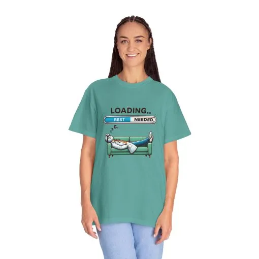 Loading Rest Needed Unisex Garment-Dyed T-Shirt - Image 24