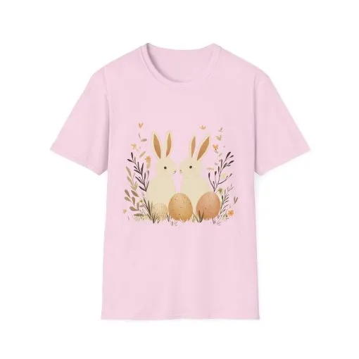 Easter Bunny Graphic Unisex Softstyle T-Shirt - Image 49