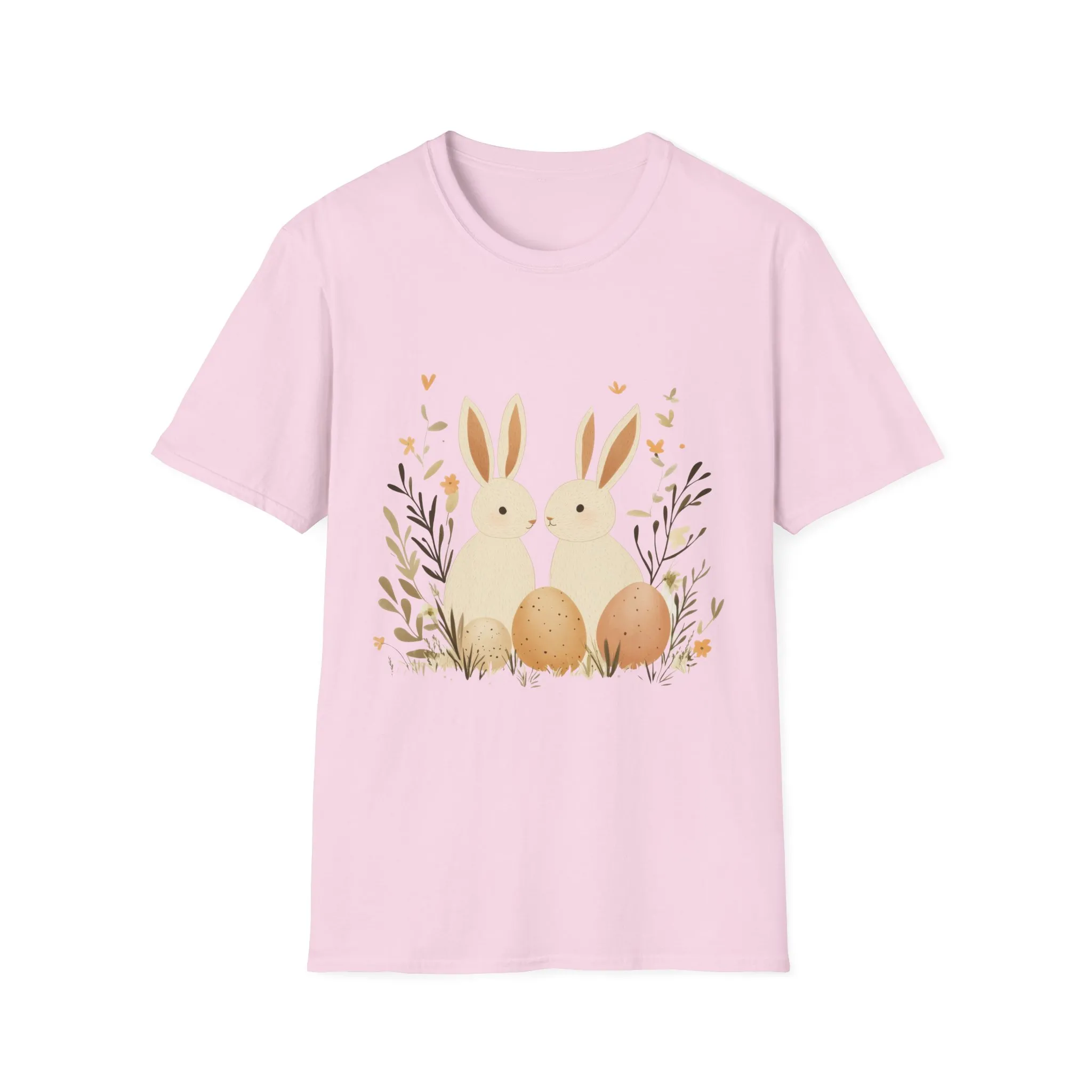 Easter Bunny Graphic Unisex Softstyle T-Shirt - Image 49