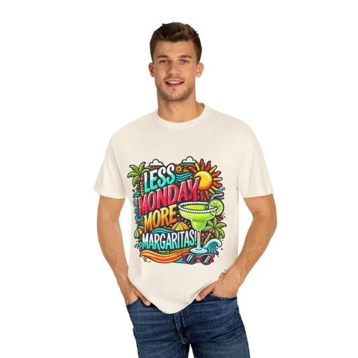 Less Monday More Margaritas Unisex T-Shirt - Fun Summer Vibes - Image 16