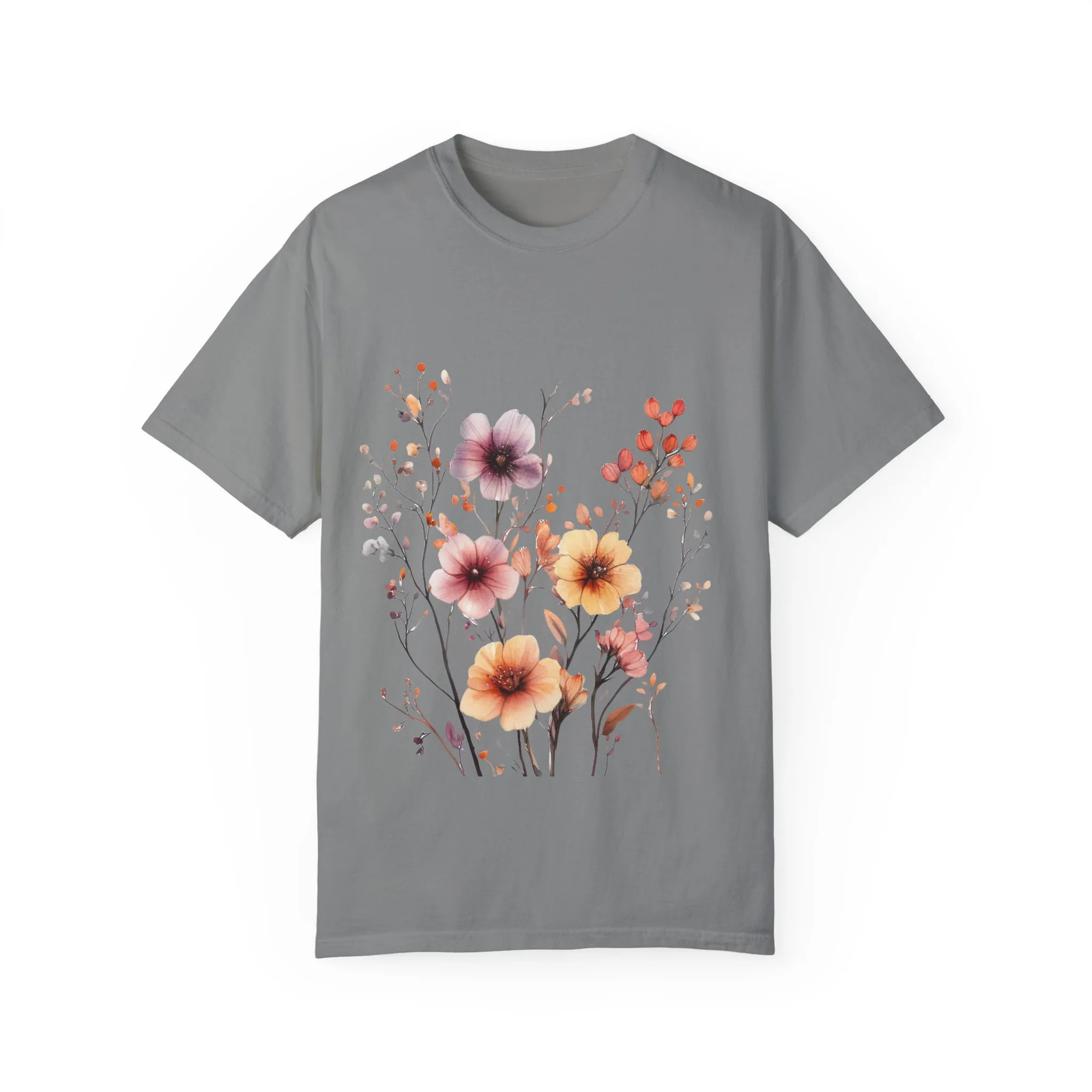 Floral Garden Unisex Garment-Dyed T-Shirt - Perfect for Spring and Casual Wear - Image 29