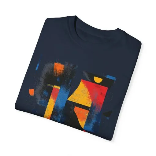 Colorful Abstract Art T-Shirt | Unisex Garment-Dyed Tee - Image 50