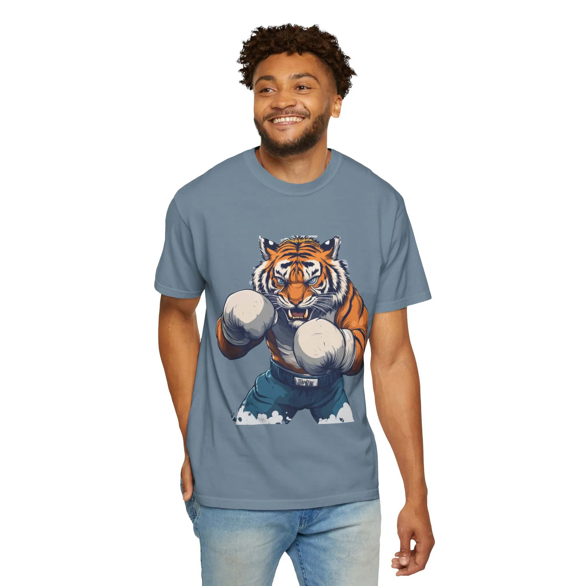 Fierce Tiger Graphic Unisex T-Shirt - Bold Boxing Design - Image 4