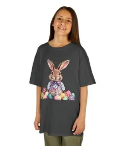 Easter Bunny Kids Heavy Cotton™ Tee - Cute Easter Celebration Shirt