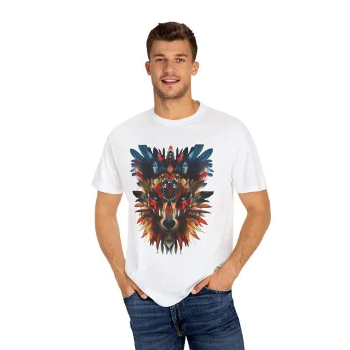 Vibrant Wolf Graphic Unisex T-Shirt - Nature Lover Apparel - Image 7