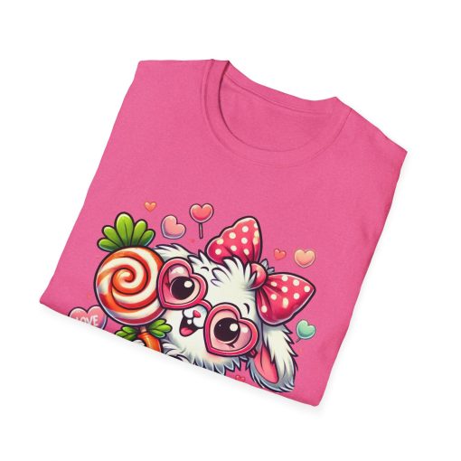 Cute Bunny Love Unisex Softstyle T-Shirt - Perfect for Valentine's Day and Spring Celebrations - Image 63