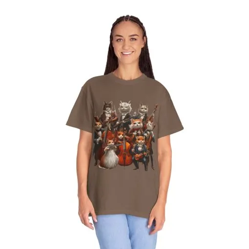 Whimsical Cat Orchestra Unisex T-Shirt - Perfect Gift for Animal Lovers - Image 24