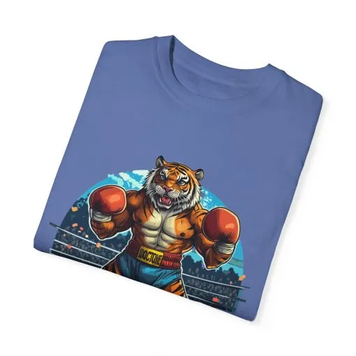 Boxing Tiger Unisex Garment-Dyed T-shirt | Sporty, Bold Graphic Tee for Animal Lovers - Image 26