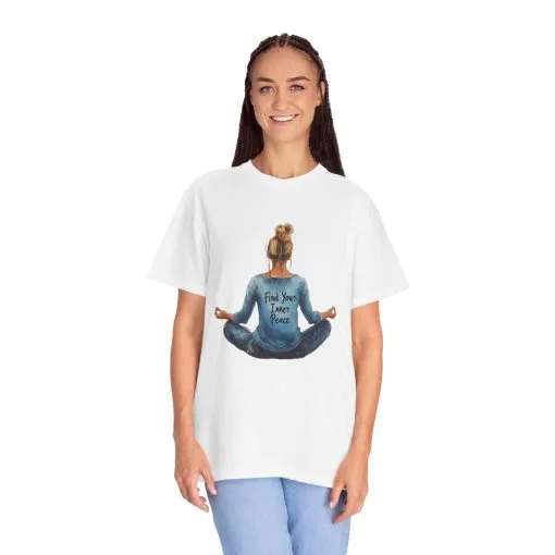 Find Your Inner Peace Unisex Garment-Dyed T-Shirt - Image 4