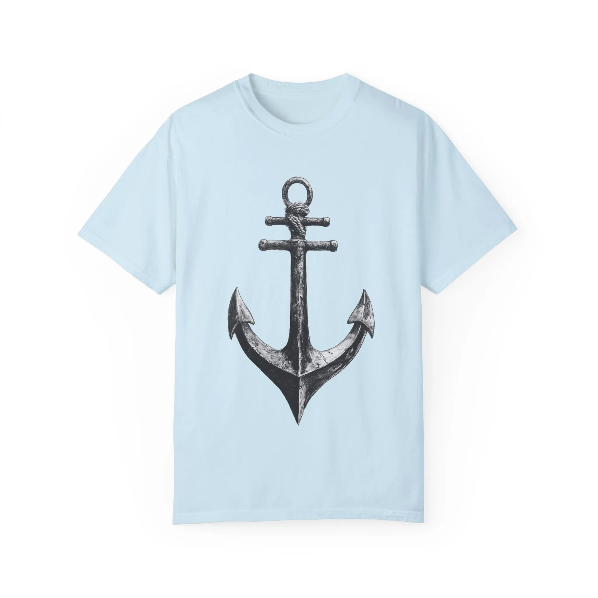 Nautical Anchor Unisex Garment-Dyed T-shirt | Casual Marine Style Wear - Image 21