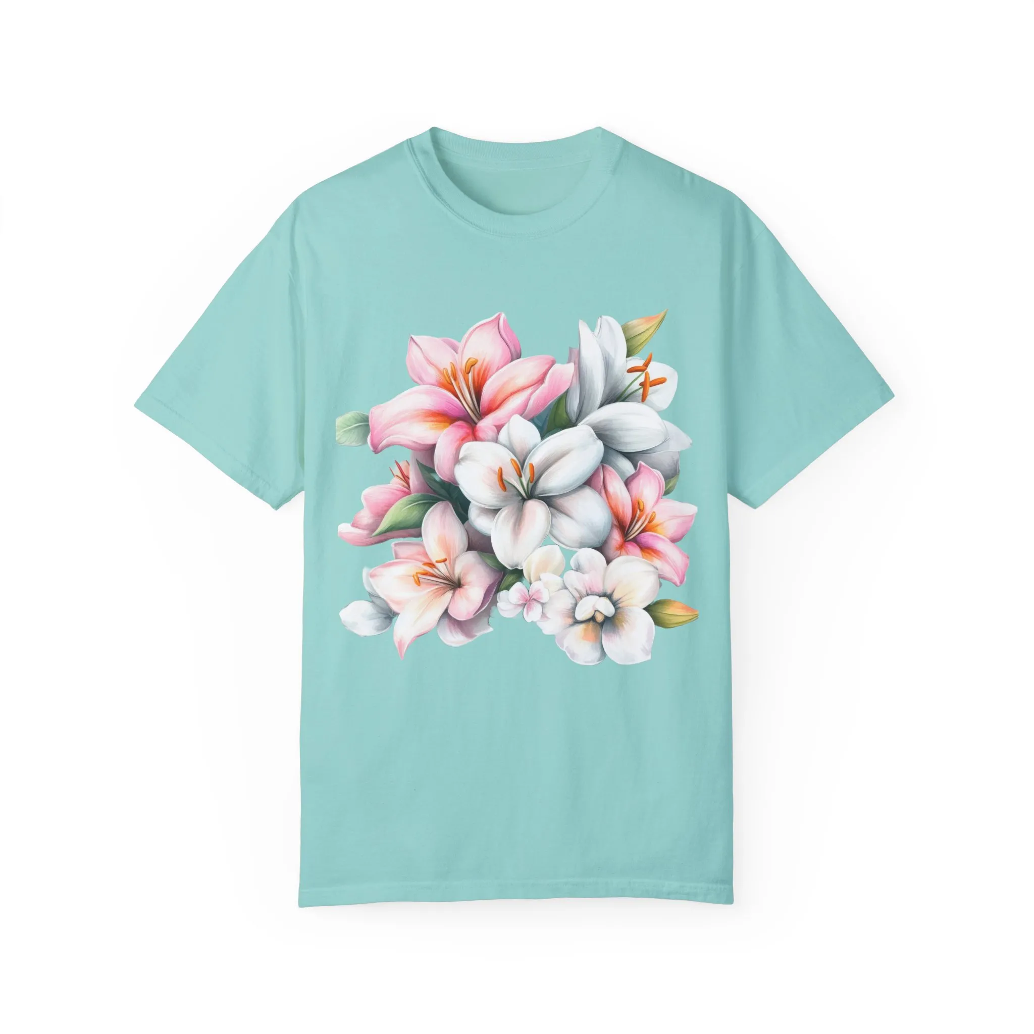 Floral Elegance Unisex Garment-Dyed T-Shirt - Perfect for Spring Celebrations - Image 21