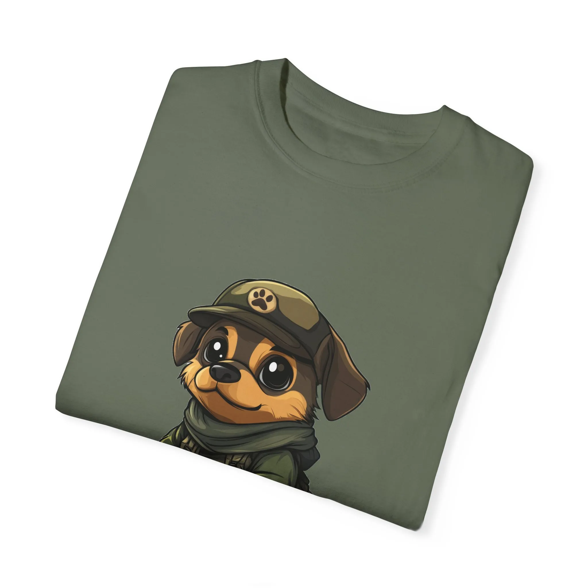 Cute Military Dog Graphic Unisex T-Shirt - Image 26