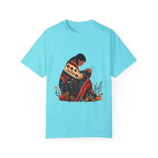 Cultural Heritage Unisex Garment-Dyed T-Shirt - Artisan Design - Image 21