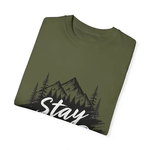 Stay Wild Unisex Garment-Dyed T-Shirt for Adventure Lovers - Image 34