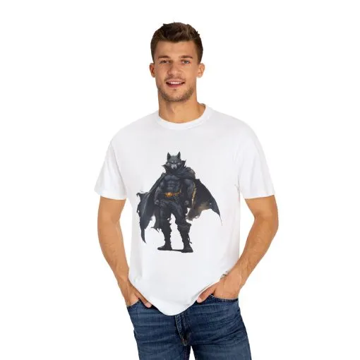 Heroic Wolf T-Shirt | Unisex Garment-Dyed Tee for Animal Lovers & Comic Fans - Image 7