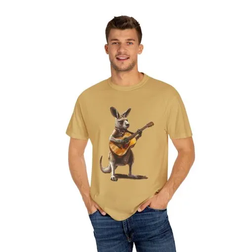 Funny Kangaroo Playing Guitar Unisex T-shirt - Image 11