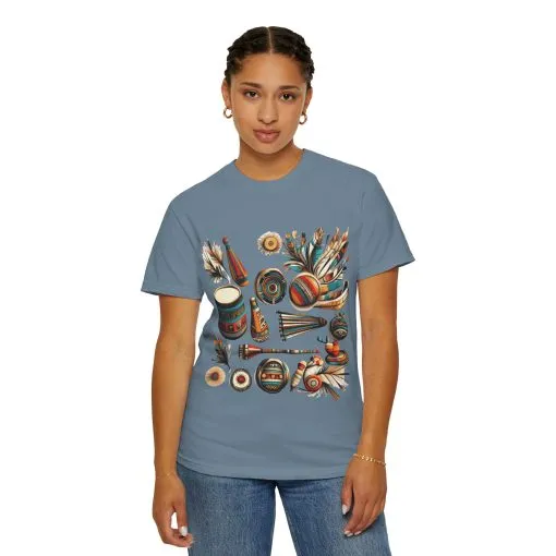 Unisex Garment-Dyed T-Shirt with Vibrant Musical Design | Perfect for Music Lovers & Festivals - Image 44