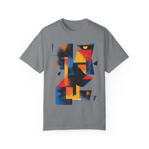 Colorful Abstract Art T-Shirt | Unisex Garment-Dyed Tee - Image 9