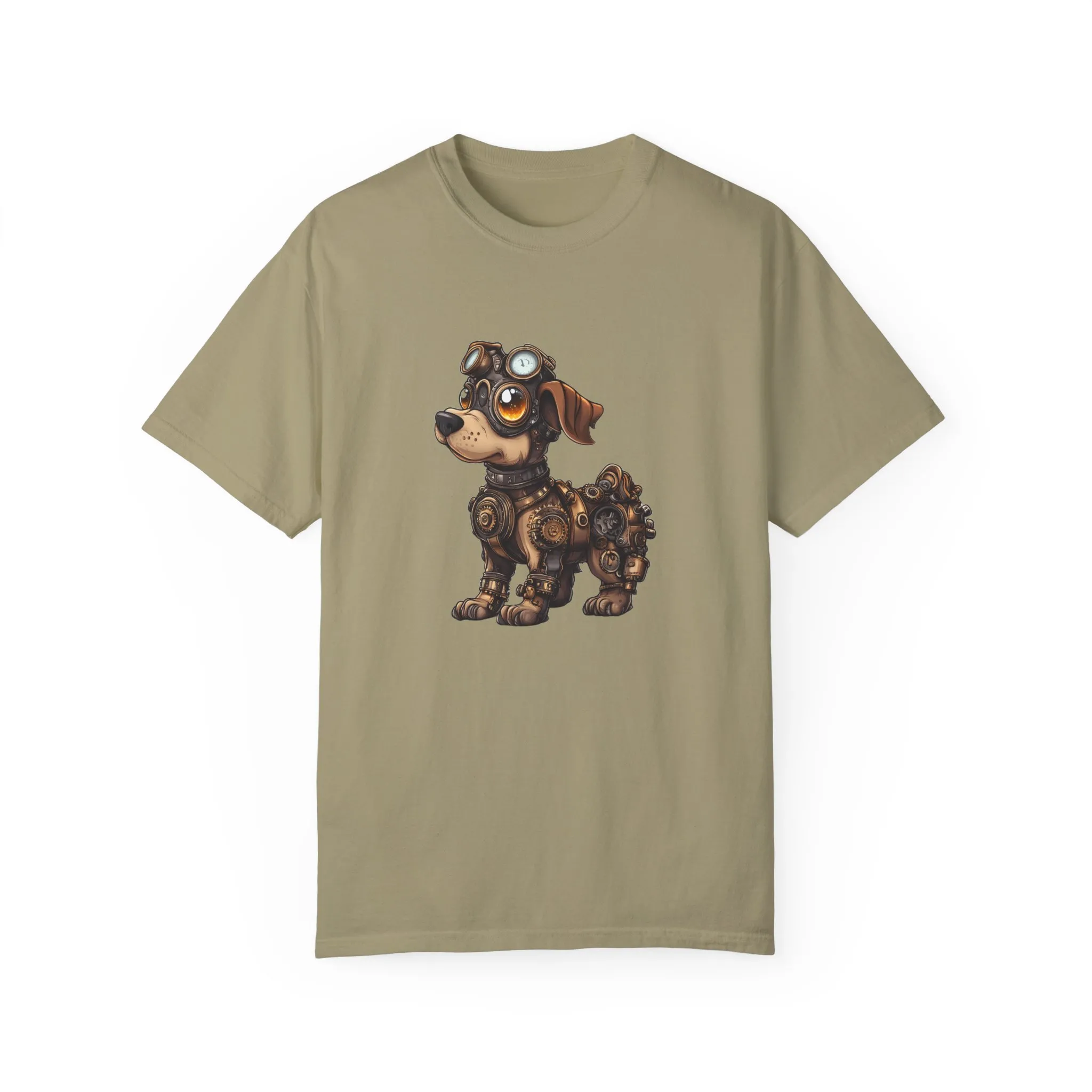 Steampunk Dog T-Shirt | Unisex Garment-Dyed Tee for Animal Lovers - Image 13