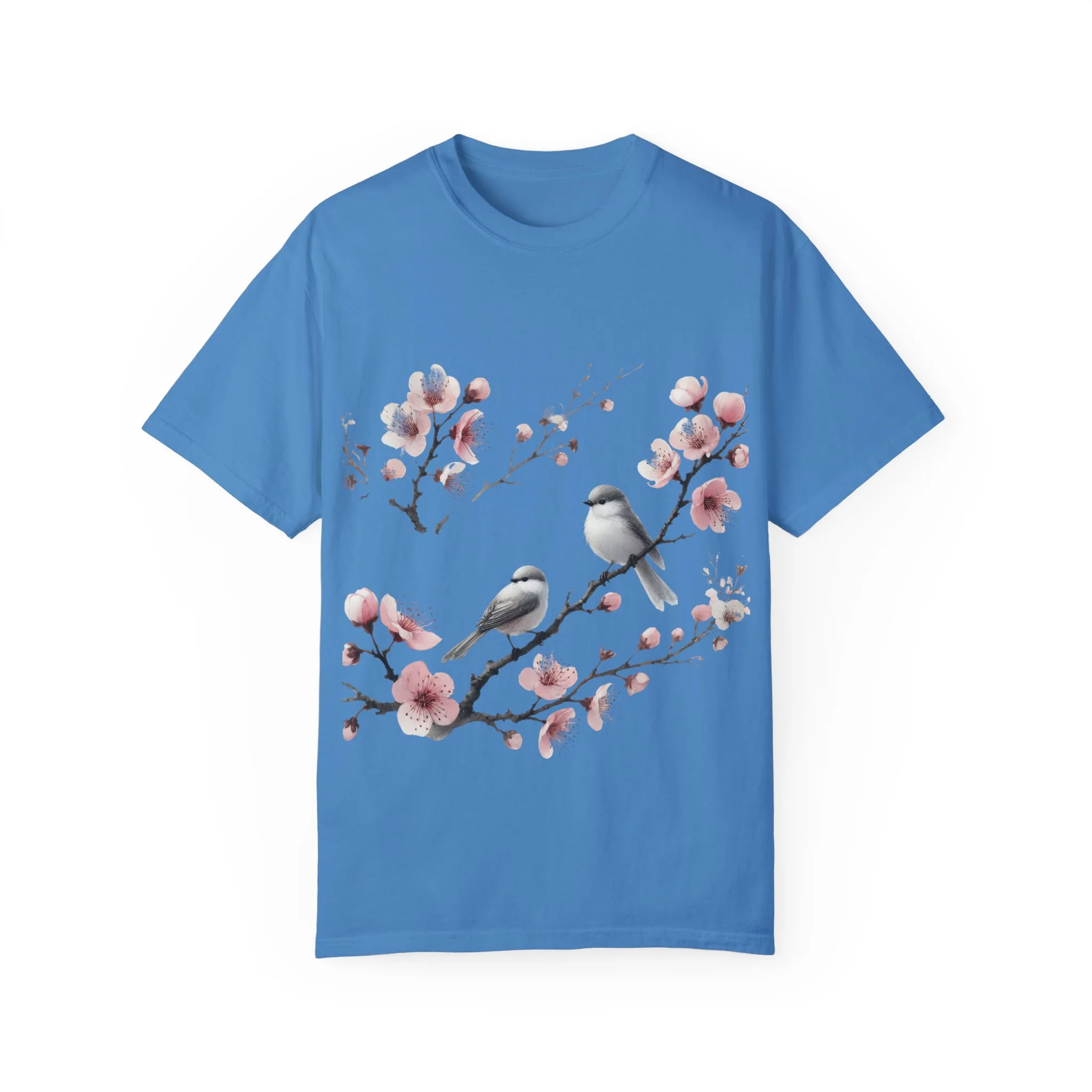 Spring Blossom Unisex T-Shirt - Floral Bird Design - Image 29