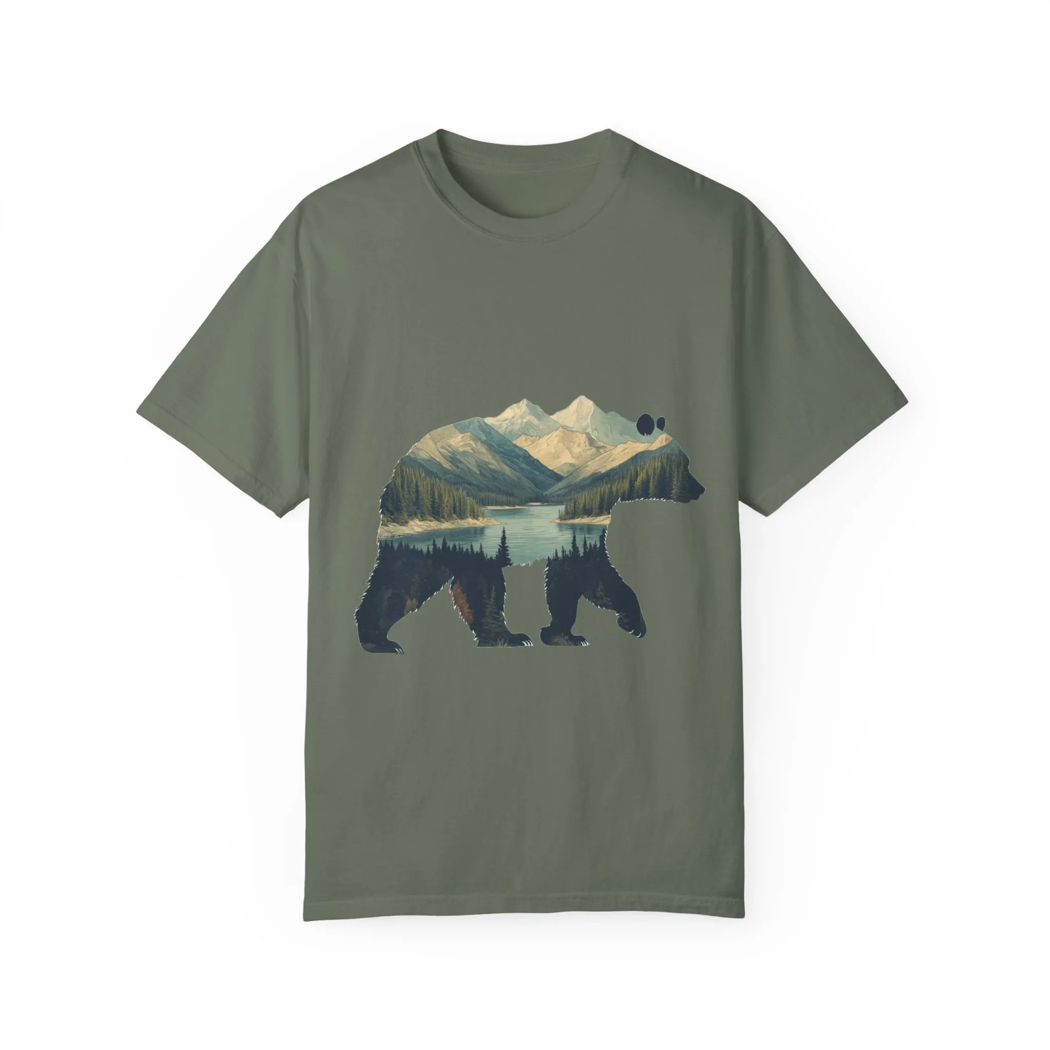 Nature-Inspired Bear Graphic Unisex T-Shirt - Image 16