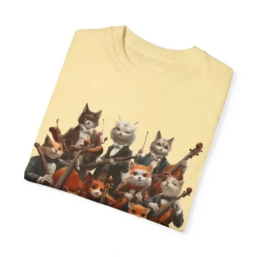 Whimsical Cat Orchestra Unisex T-Shirt - Perfect Gift for Animal Lovers - Image 2