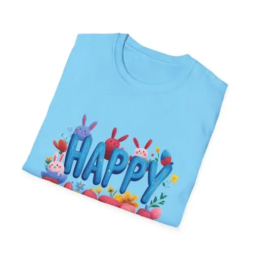 Easter Joy Unisex Softstyle T-Shirt - Spring Floral Design - Image 23