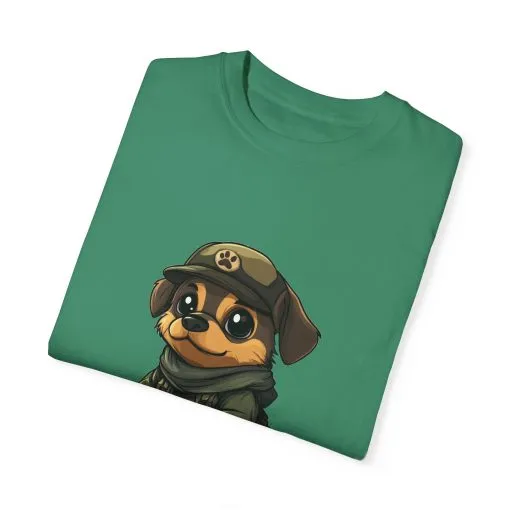 Cute Military Dog Graphic Unisex T-Shirt - Image 30