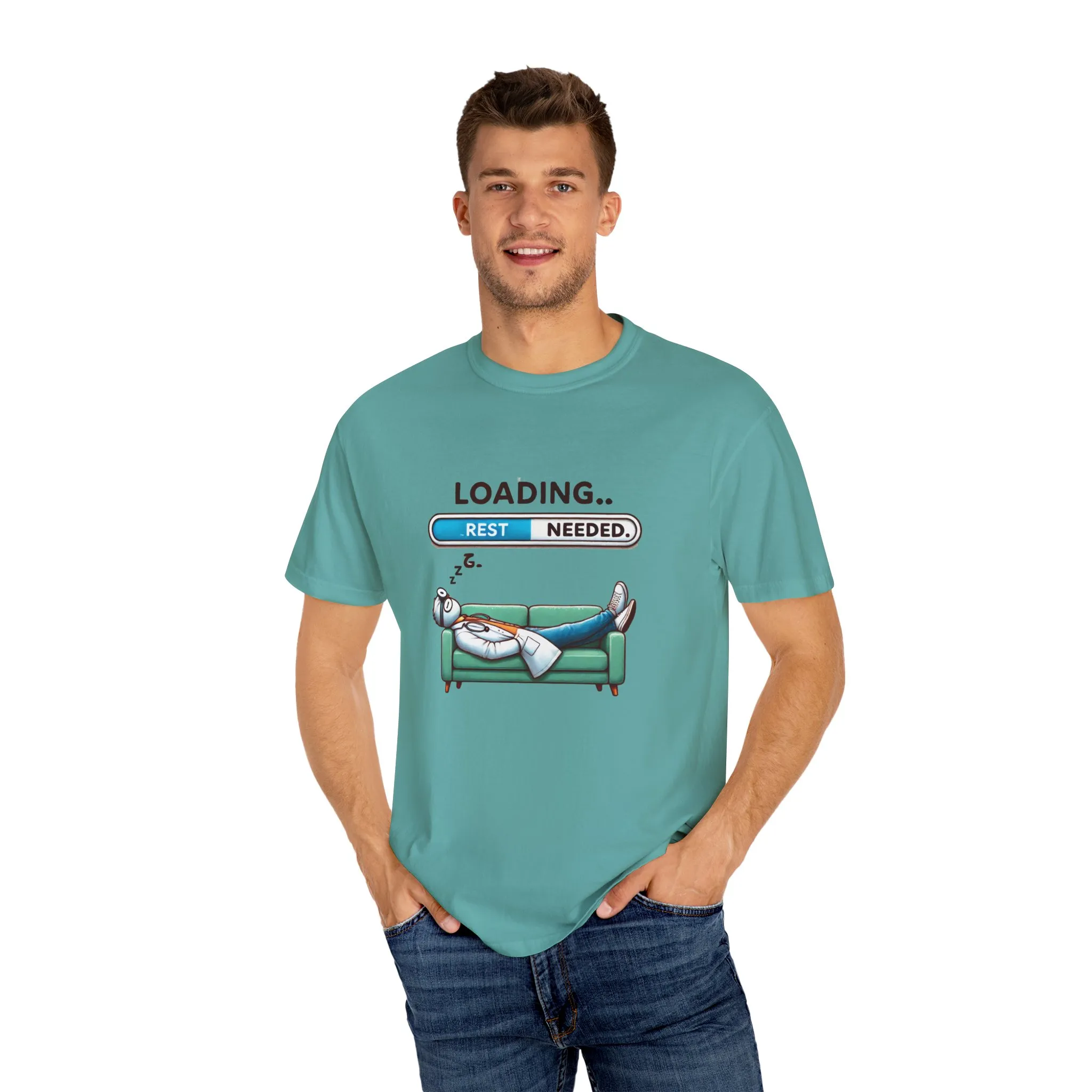 Loading Rest Needed Unisex Garment-Dyed T-Shirt - Image 23