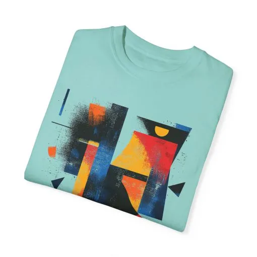 Colorful Abstract Art T-Shirt | Unisex Garment-Dyed Tee - Image 14