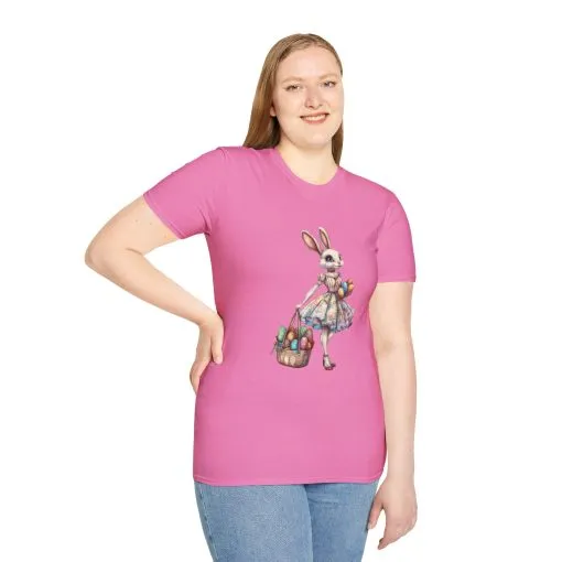 Easter Bunny Softstyle Unisex T-Shirt - Cute Spring Design for Holiday Celebrations - Image 49