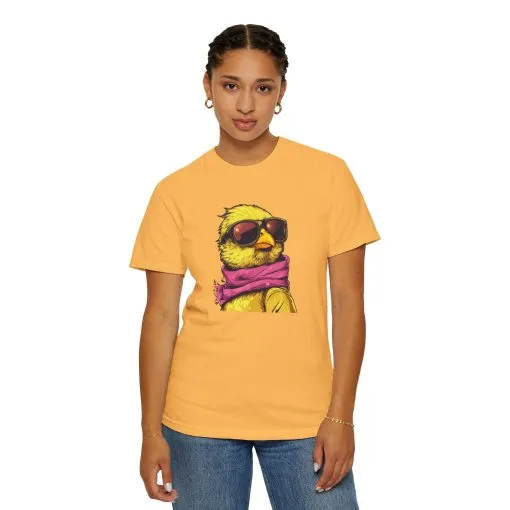 Cool Chick Unisex Garment-Dyed T-Shirt - Fun Bird Design - Image 16