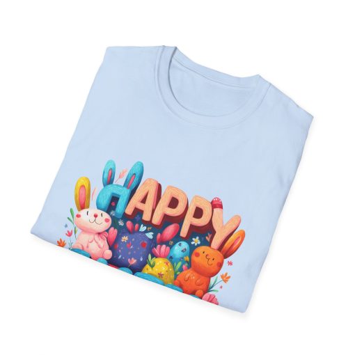 Happy Easter Unisex Softstyle T-Shirt - Fun Spring Bunny Design - Image 28