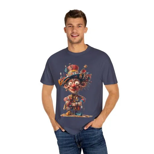 Whimsical Artist Unisex Garment-Dyed T-Shirt - Colorful Character Design - Image 53