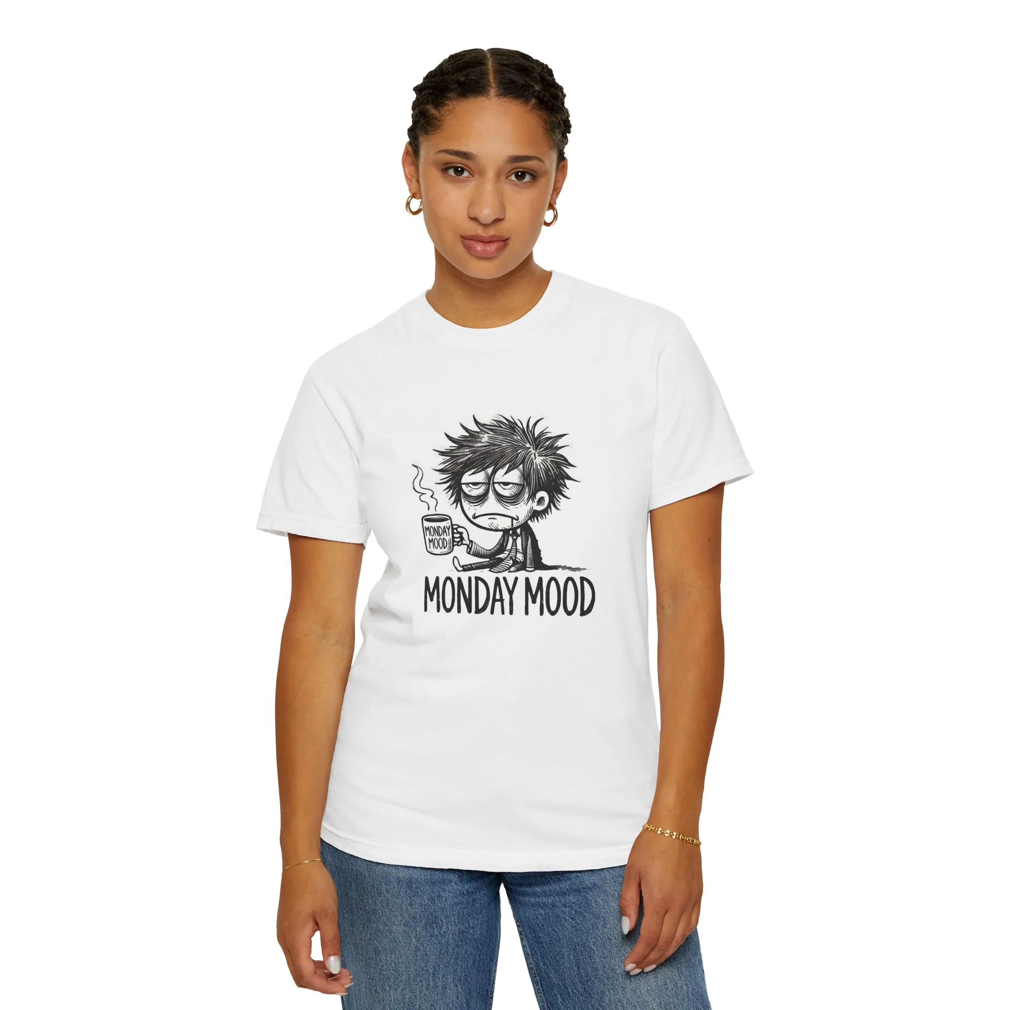 Unisex 'Monday Mood' Garment-Dyed T-Shirt - Perfect for Casual Days - Image 4