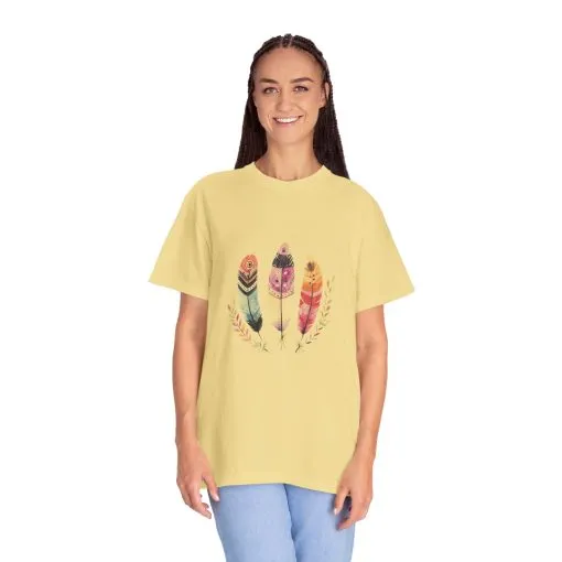 Boho Feather Graphic Unisex T-Shirt - Perfect for Nature Lovers & Casual Outfits - Image 18