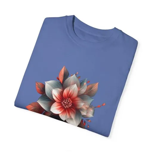 Botanical Floral Unisex Garment-Dyed T-shirt - Perfect for Nature Lovers - Image 26