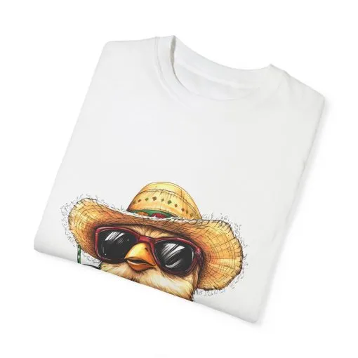 Funny Beach Bird T-Shirt - Unisex Garment-Dyed Summertime Tee - Image 6