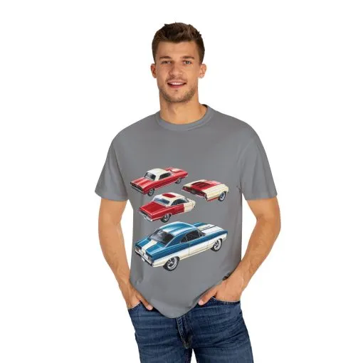 Classic Muscle Car Graphic Unisex T-Shirt – Perfect Gift for Auto Enthusiasts & Retro Lovers - Image 15