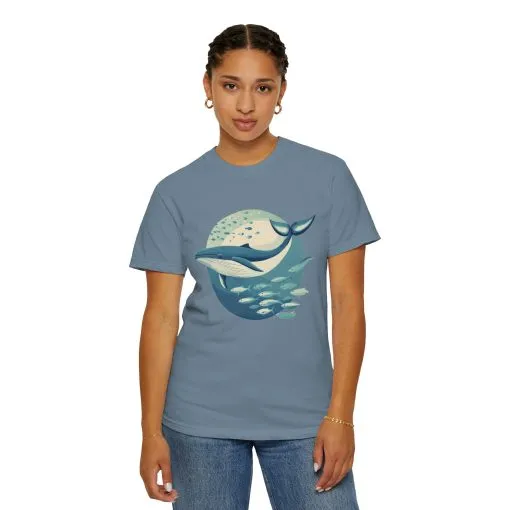 Whale Watching Unisex Garment-Dyed T-Shirt | Ocean Lover's Tee - Image 28