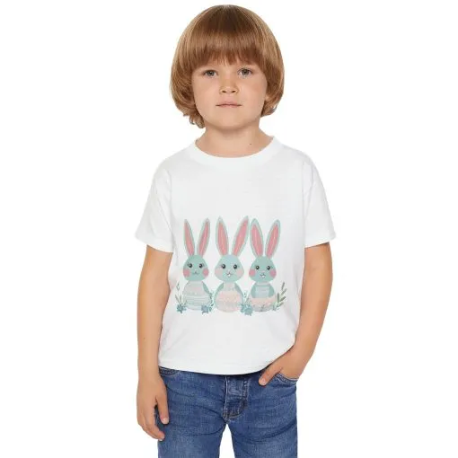 Cute Bunny Toddler T-Shirt for Easter Celebrations