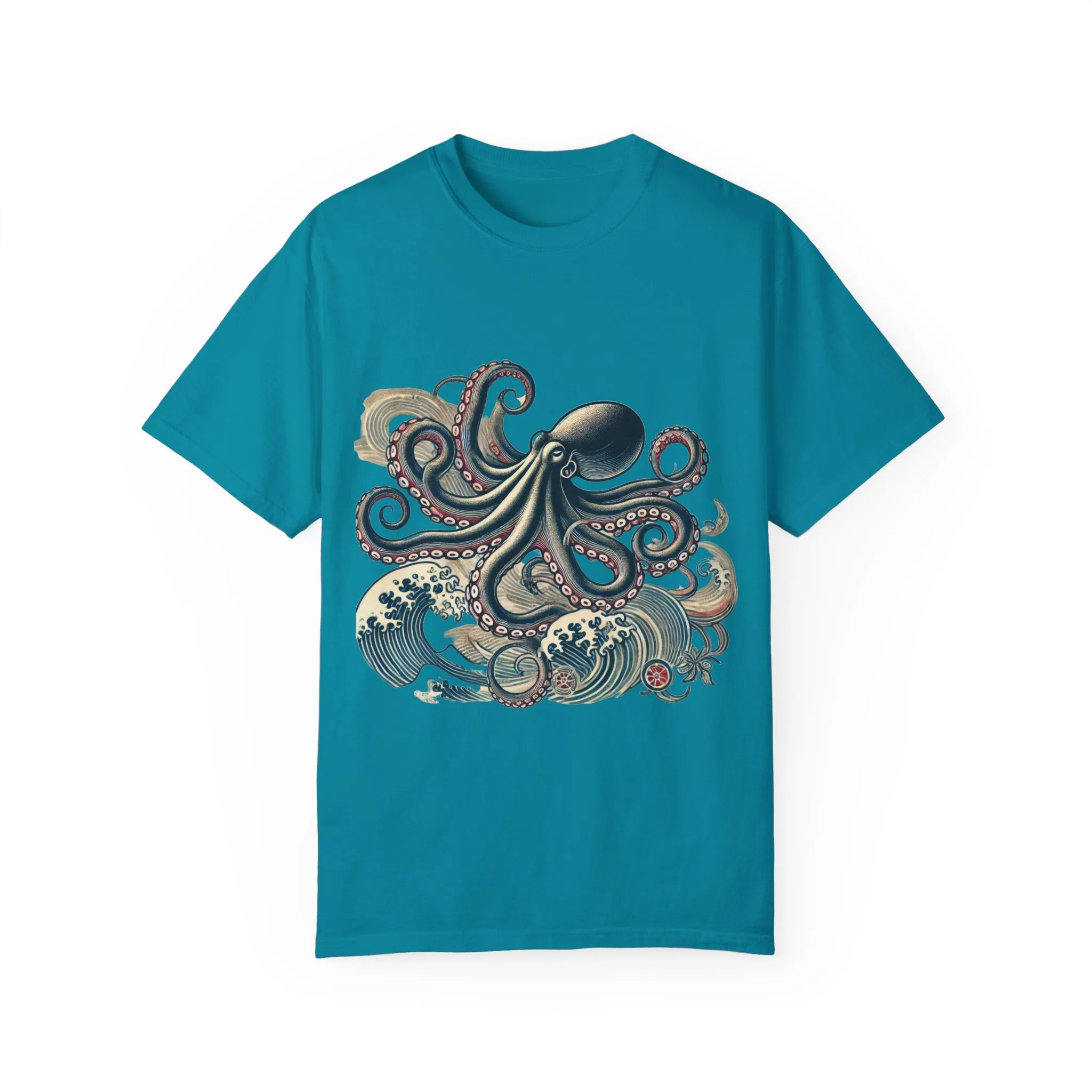 Unisex Ocean-Inspired Octopus T-Shirt - Nautical Graphic Tee - Image 9