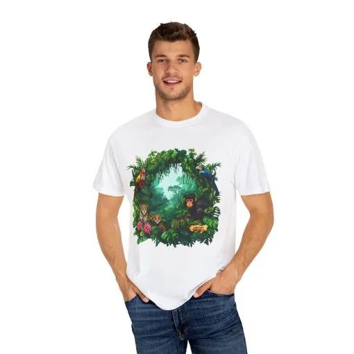 Tropical Jungle Animal T-Shirt | Unisex Garment-Dyed Tee for Nature Lovers - Image 3