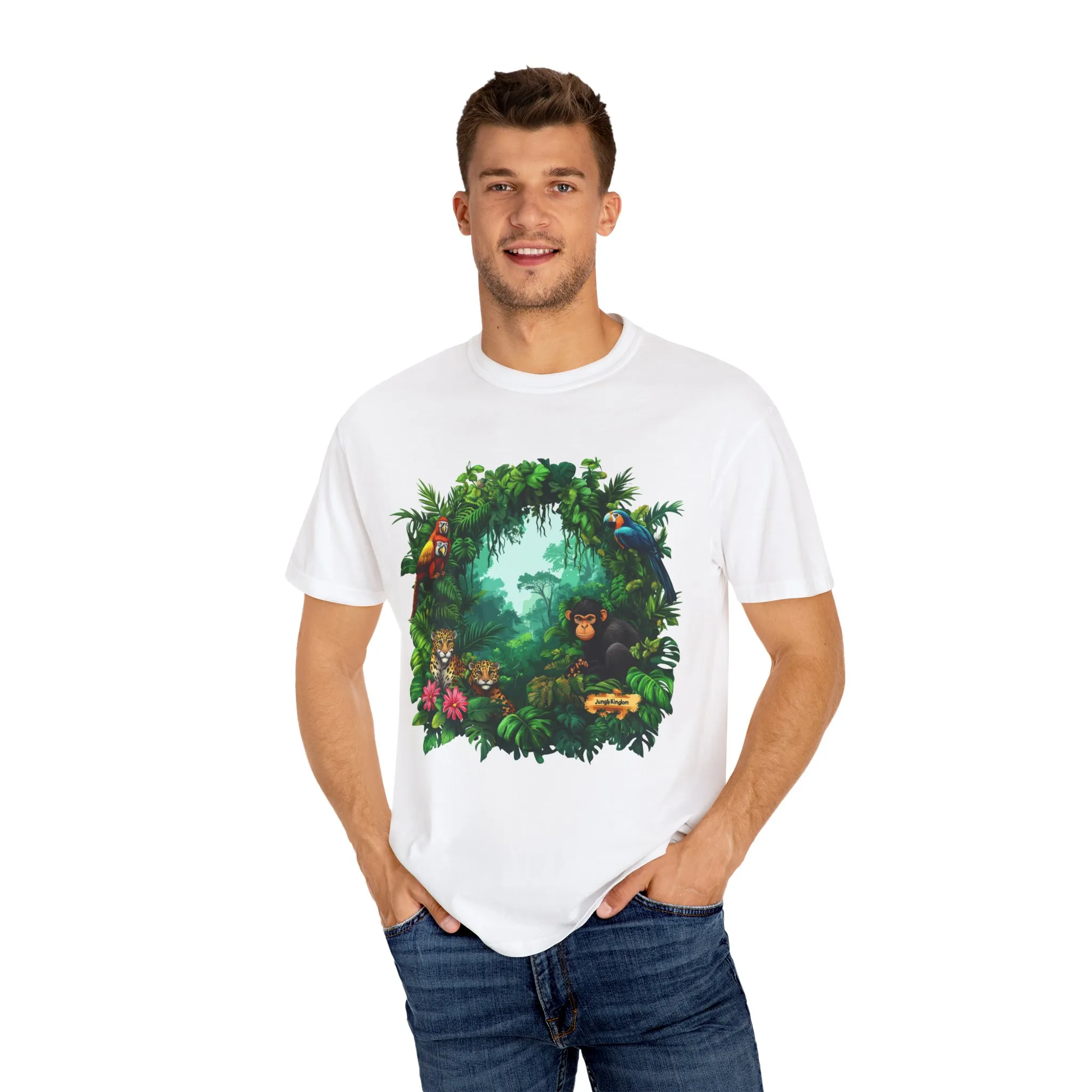 Tropical Jungle Animal T-Shirt | Unisex Garment-Dyed Tee for Nature Lovers - Image 3