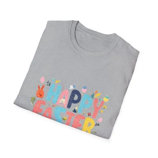 Happy Easter Unisex Softstyle T-Shirt - Vibrant Seasonal Tee for Spring Celebrations - Image 17