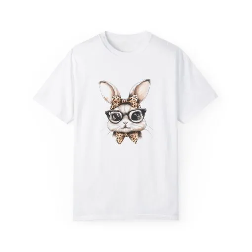 Chic Bunny Graphic T-Shirt - Stylish Unisex Tee for Animal Lovers - Image 6