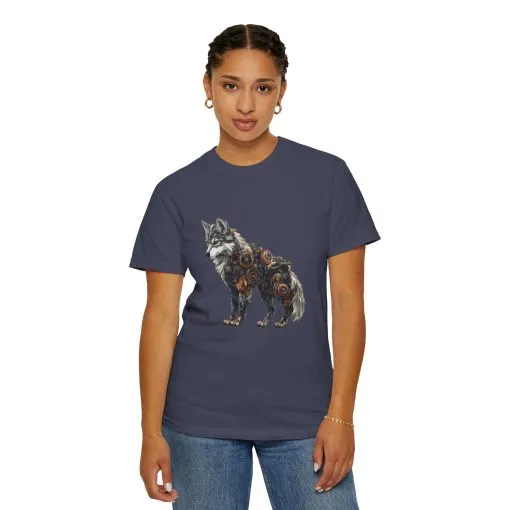 Mechanical Wolf Unisex T-Shirt - Unique Graphic Tee for Animal Lovers - Image 25