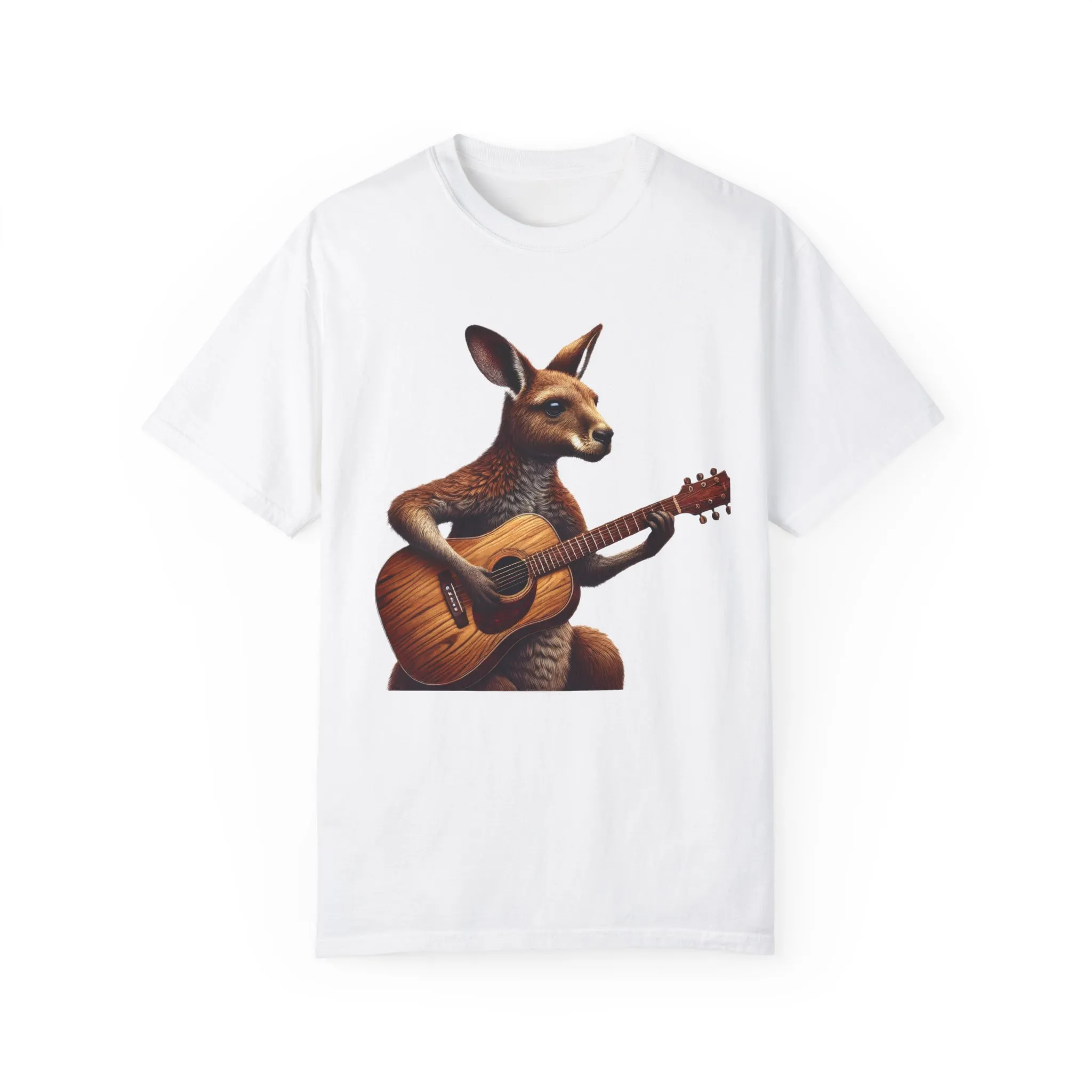 Cool Kangaroo Playing Guitar Unisex T-Shirt - Unique Gift for Music Lovers - Image 5