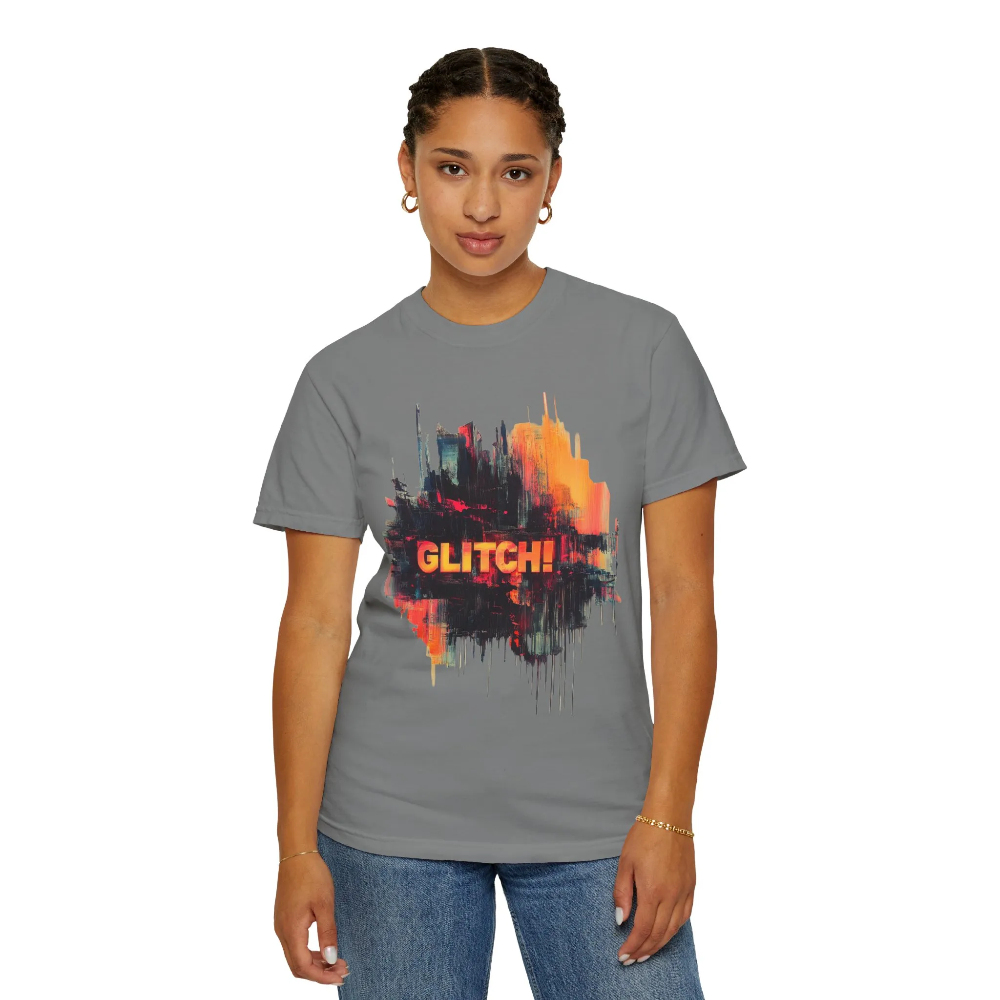 Trendy Unisex ‘GLITCH!’ T-Shirt - Vibrant Streetwear Inspired Tee - Image 16